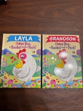 Children's Board Book Set - 'I Love You, a Bushel and a Peck' (Layla & Grandson)